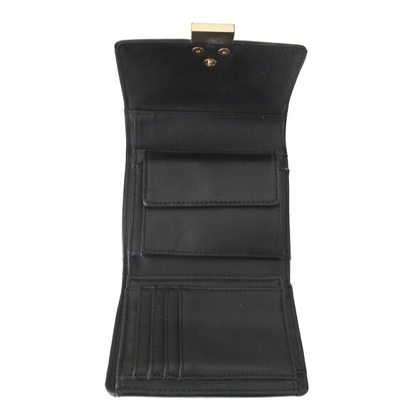 🆕 Wallet Guess Trifold Sabina black gold tones clutch multiple pouches 💖 - Picture 7 of 11
